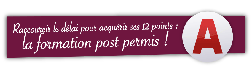 Raccourcir le délai pour acquérir ses 12 points : la formation post permis !