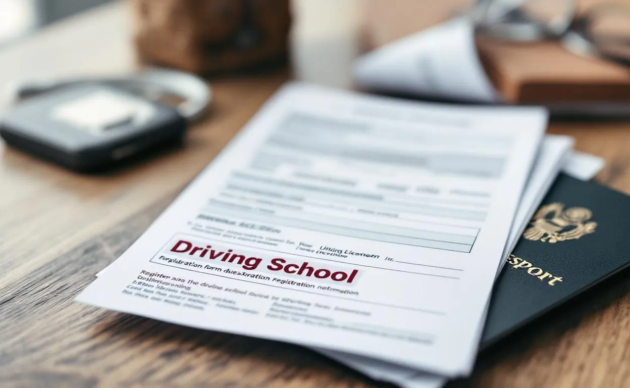 Documents de scolarité de conduite comprenant divers formulaires et fiches pédagogiques.